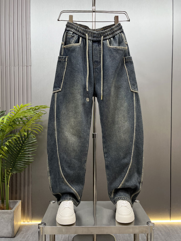 Vintage Collectible Knife - Warm Fce Lined Waed Denim Jeans