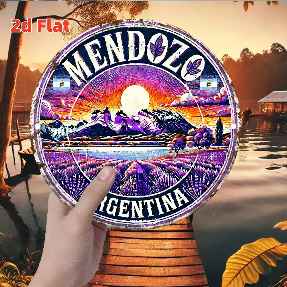 Vintage Collectible Signs - 2D Flat, 2D Flat Retro Mendoza