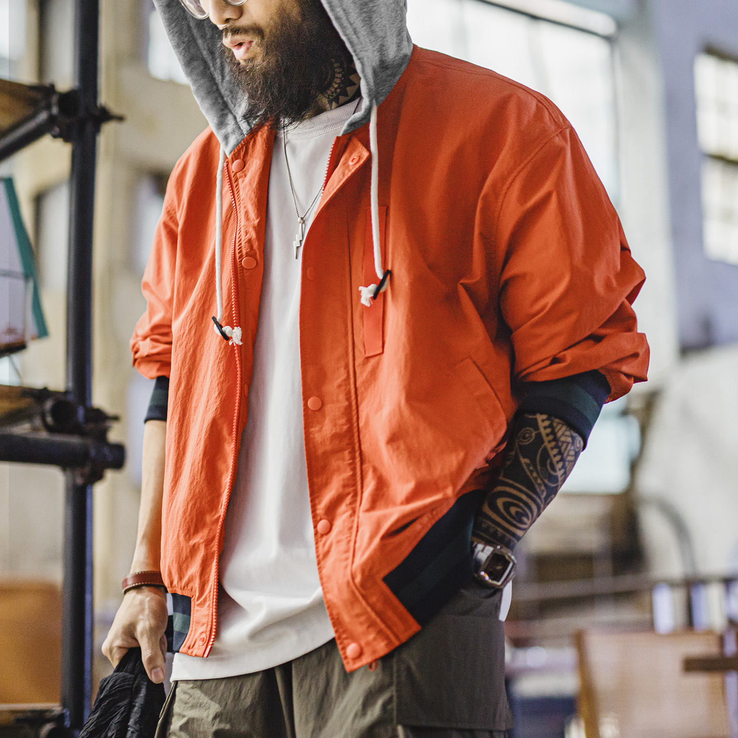 Maden Men's Vintage Colorblock – Vintage Zip Hoodie Bewertung und Preis