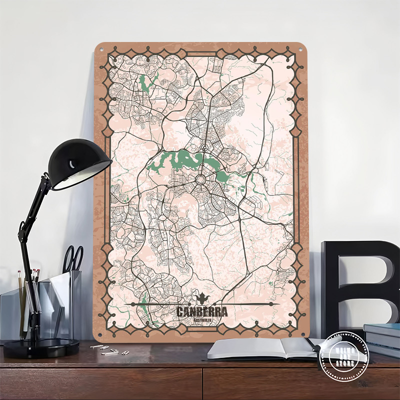 Canberra City Map Tinplate Pos – Canberra Vintage & Collectible Centre Reviews Bewertung und Preis
