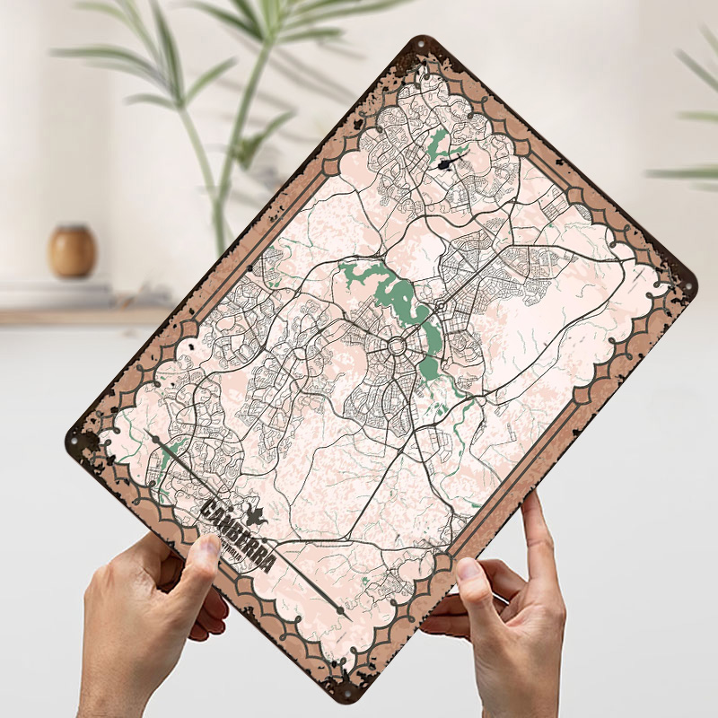 Canberra City Map Tinplate Pos – Canberra Vintage & Collectible Centre Reviews Bewertung und Preis