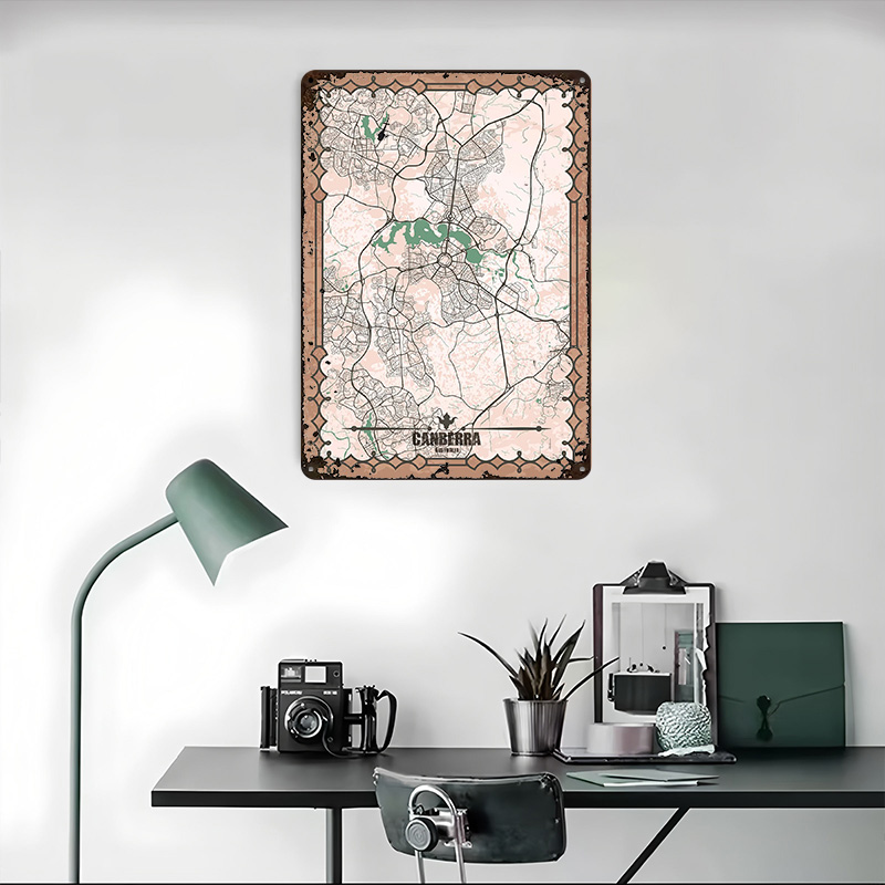 Canberra City Map Tinplate Pos – Canberra Vintage & Collectible Centre Reviews Bewertung und Preis