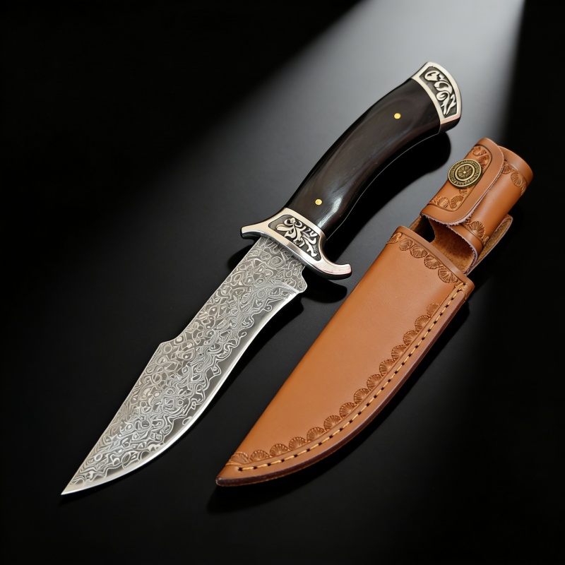 Vintage Engraved Damascus Stra – Vintage Collectible Knife Bewertung und Preis