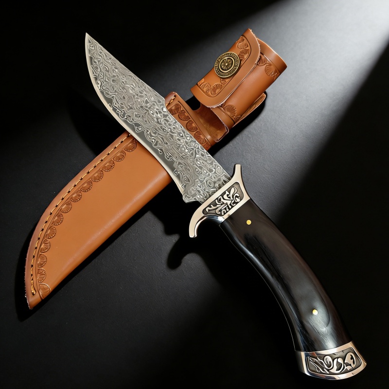Vintage Engraved Damascus Stra – Vintage Collectible Knife Bewertung und Preis