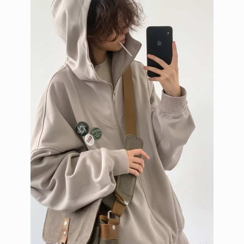 Autumn College Casual Set Men  – Vintage Zip Hoodie Bewertung und Preis