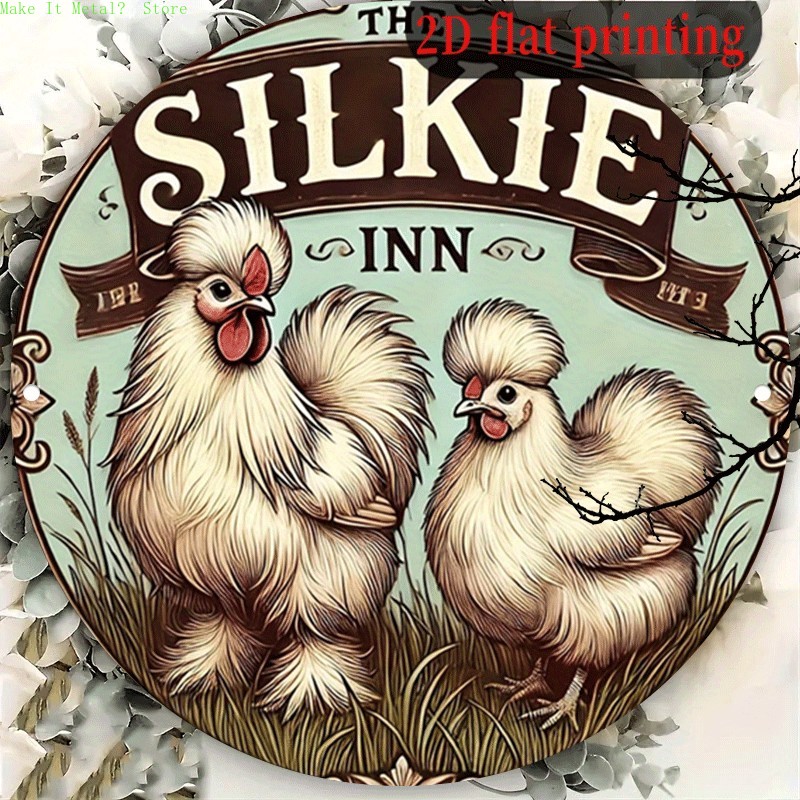 Vintage The Silkie Inn Round T – Vintage Collectible Signs Bewertung und Preis