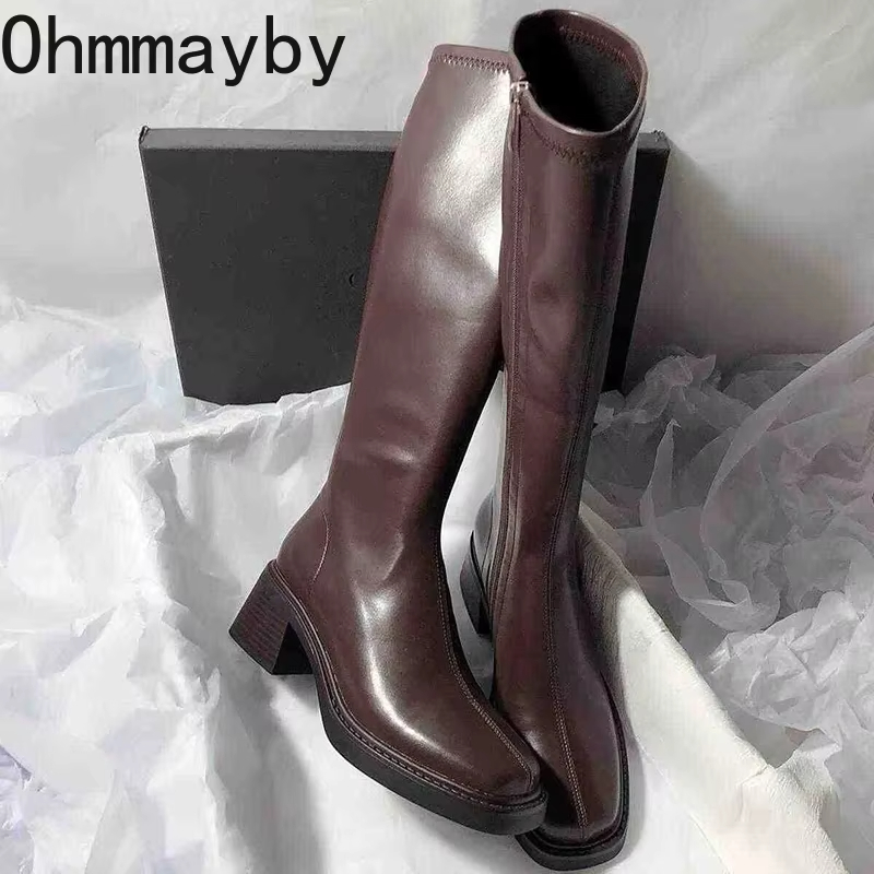 Vintage Thick Heel Women Knee  – Vintage Zipper Bewertung und Preis
