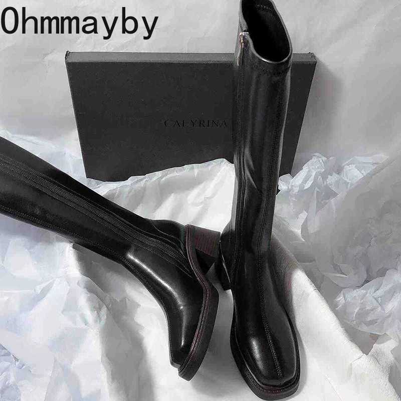 Vintage Thick Heel Women Knee  – Vintage Zipper Bewertung und Preis