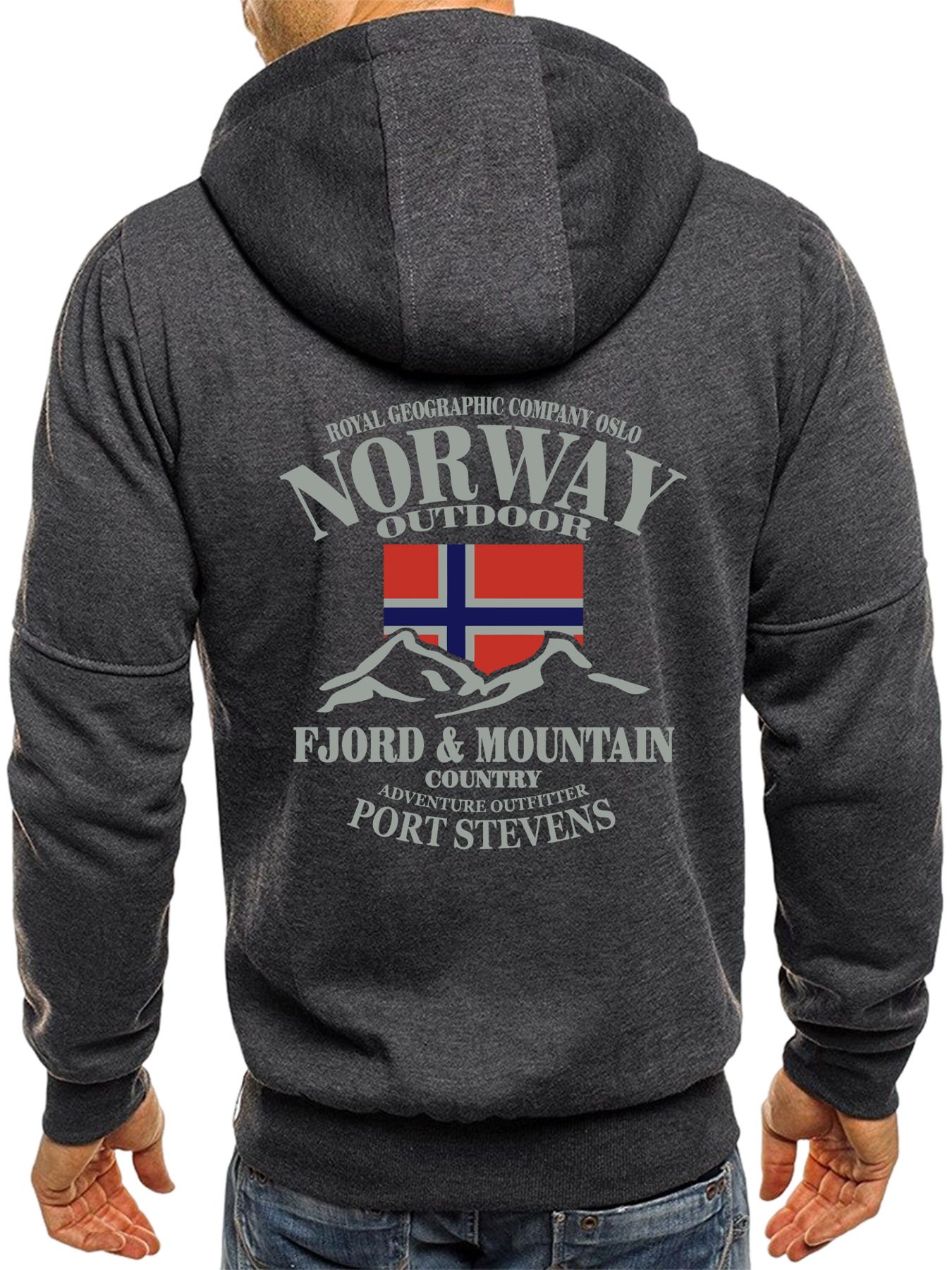 Norway Fjords And Mountains Pr – Vintage Zip Hoodie Bewertung und Preis