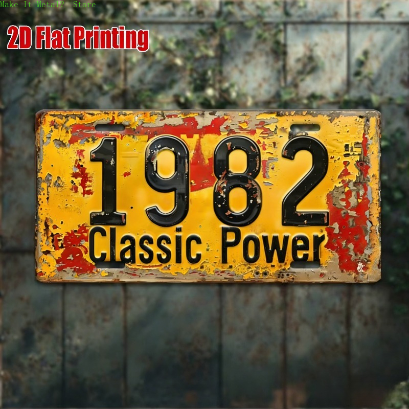 1980-1989 Vintage License Plat – Vintage Collectible Signs Bewertung und Preis
