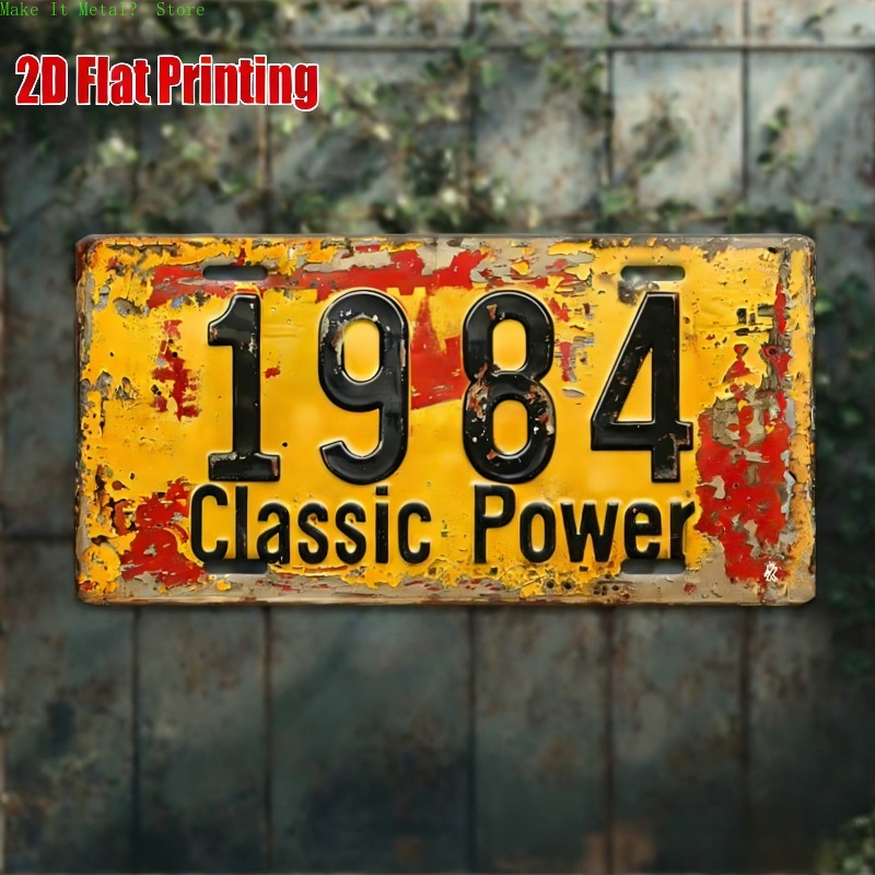 1980-1989 Vintage License Plat – Vintage Collectible Signs Bewertung und Preis