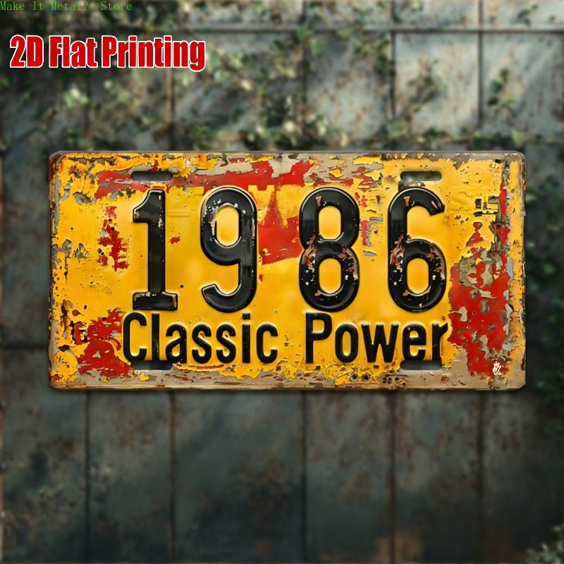 1980-1989 Vintage License Plat – Vintage Collectible Signs Bewertung und Preis