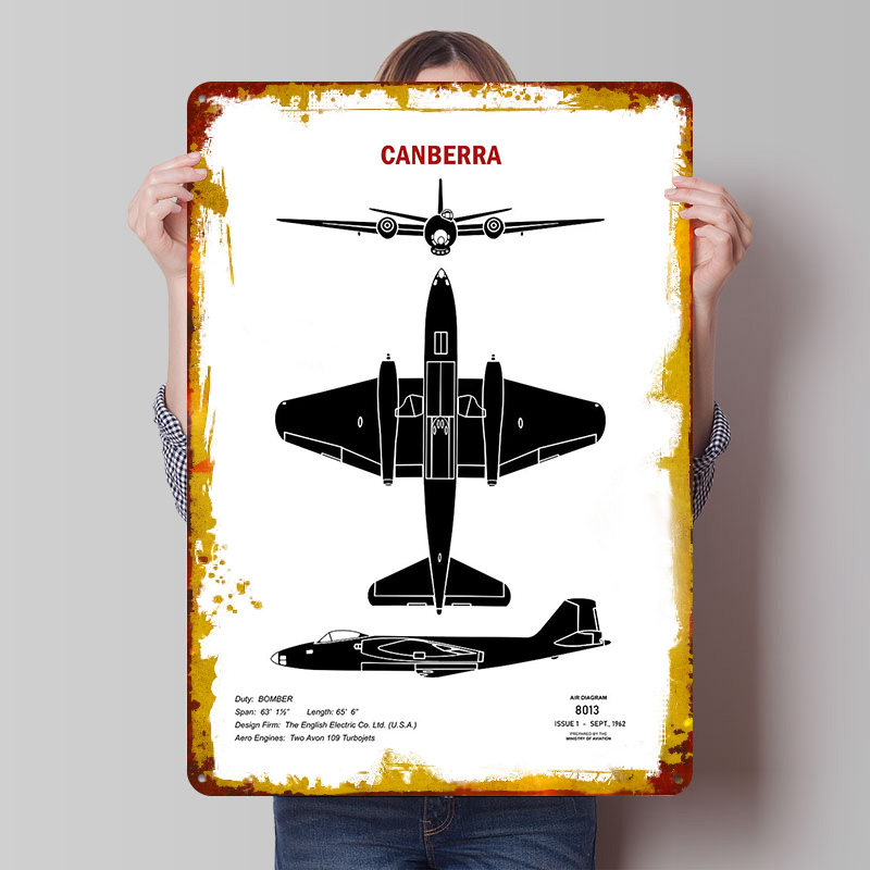 Canberra Recognition Tin Plaqu – Canberra Vintage & Collectible Centre Reviews Bewertung und Preis