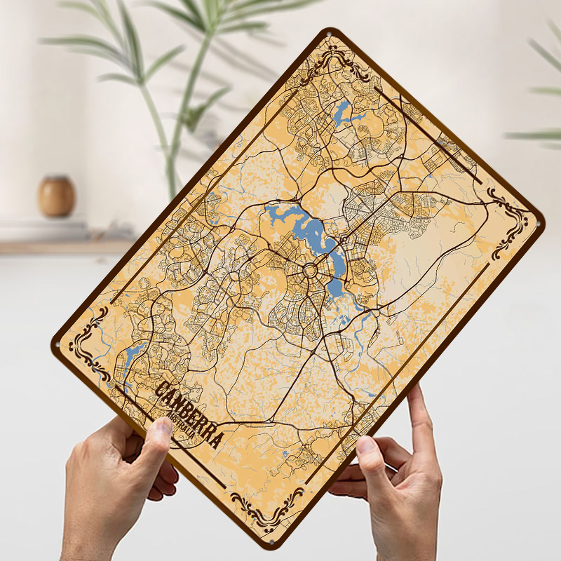 Canberra City Map Tinplate Pos – Canberra Vintage & Collectible Centre Reviews Bewertung und Preis