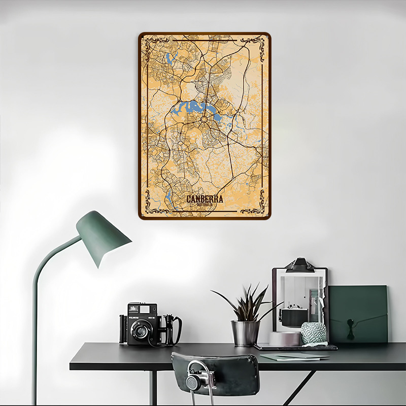 Canberra City Map Tinplate Pos – Canberra Vintage & Collectible Centre Reviews Bewertung und Preis