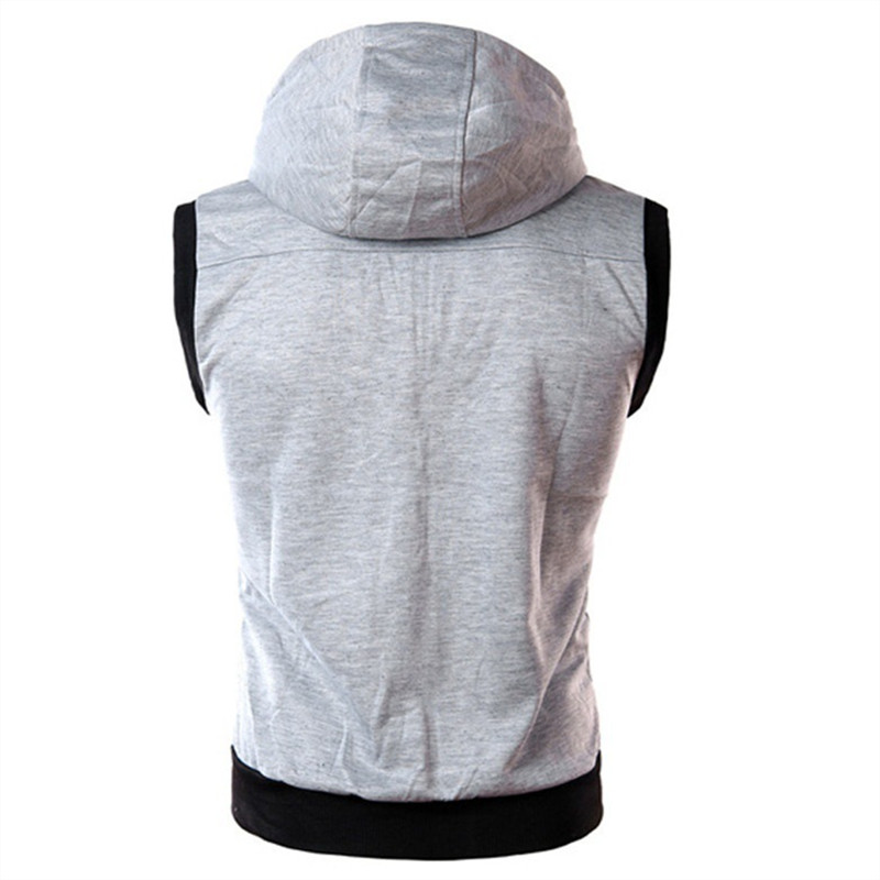 New Men's Hooded Sleeveless Ve – Vintage Zip Hoodie Bewertung und Preis