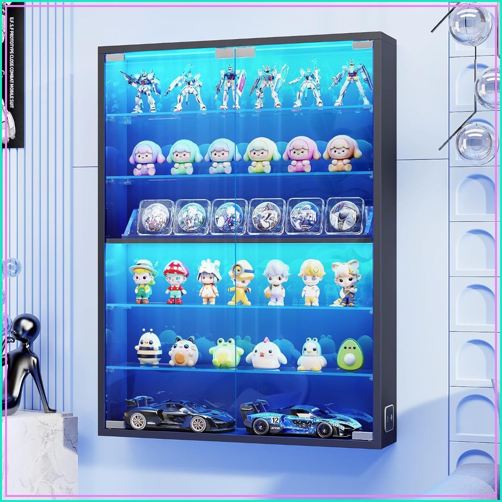 6-Tier Wall Display Case with  – Collectible Collection Bewertung und Preis
