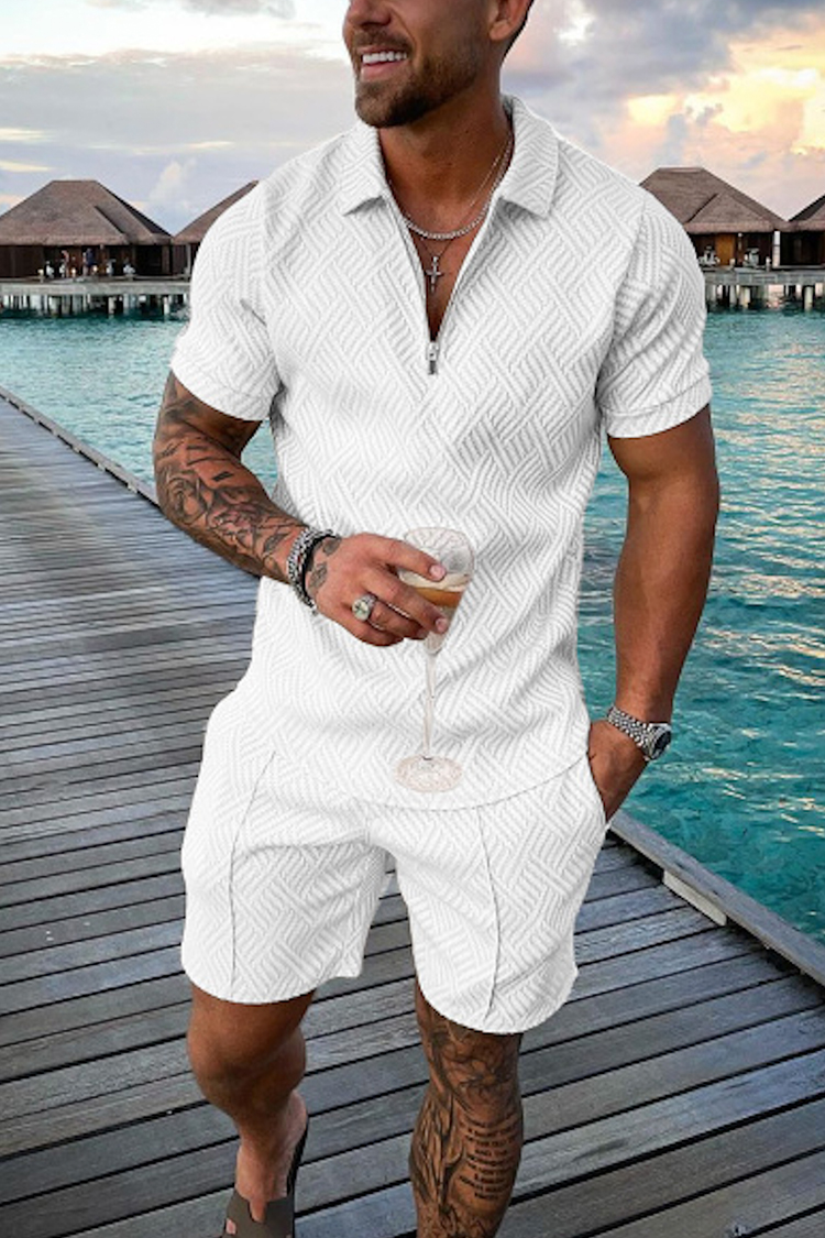 Vintage Men's Summer Casual Po – Vintage Zipper Bewertung und Preis