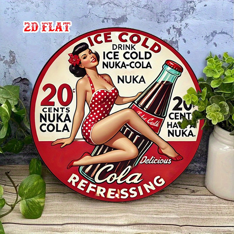 2D Flat, 1pc Retro Pin-Up 7.87 – Vintage Collectible Signs Bewertung und Preis