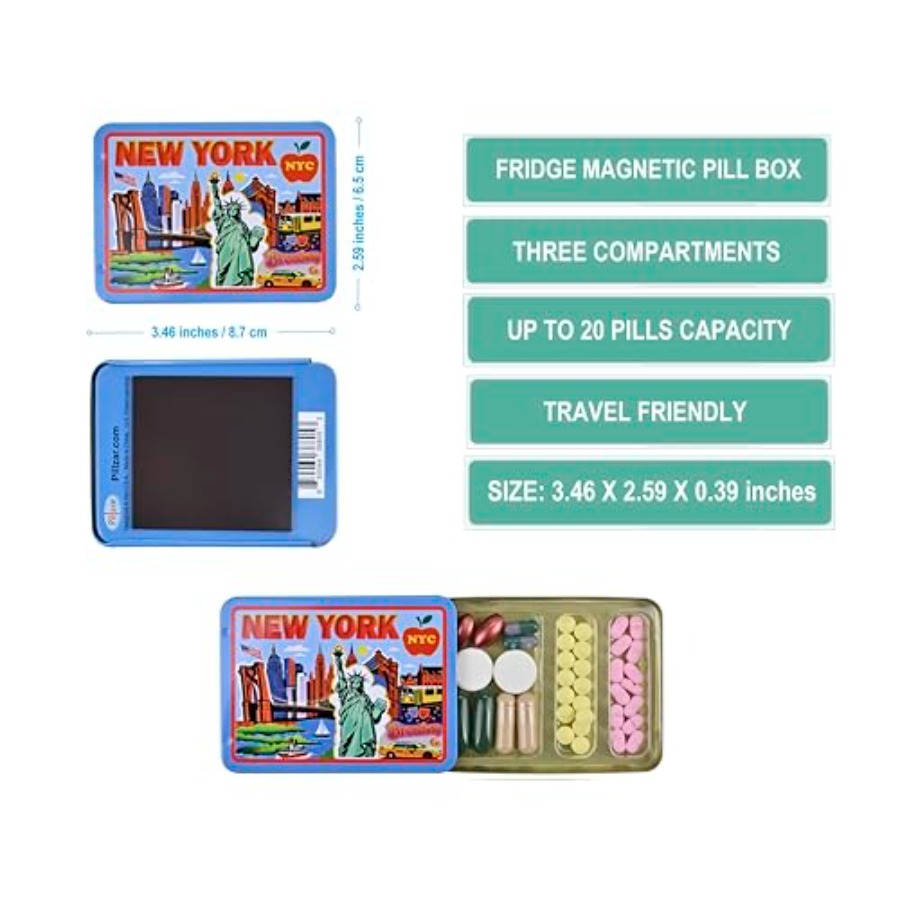 New York Fridge Magnet by, Tin – Collectible Collection Bewertung und Preis