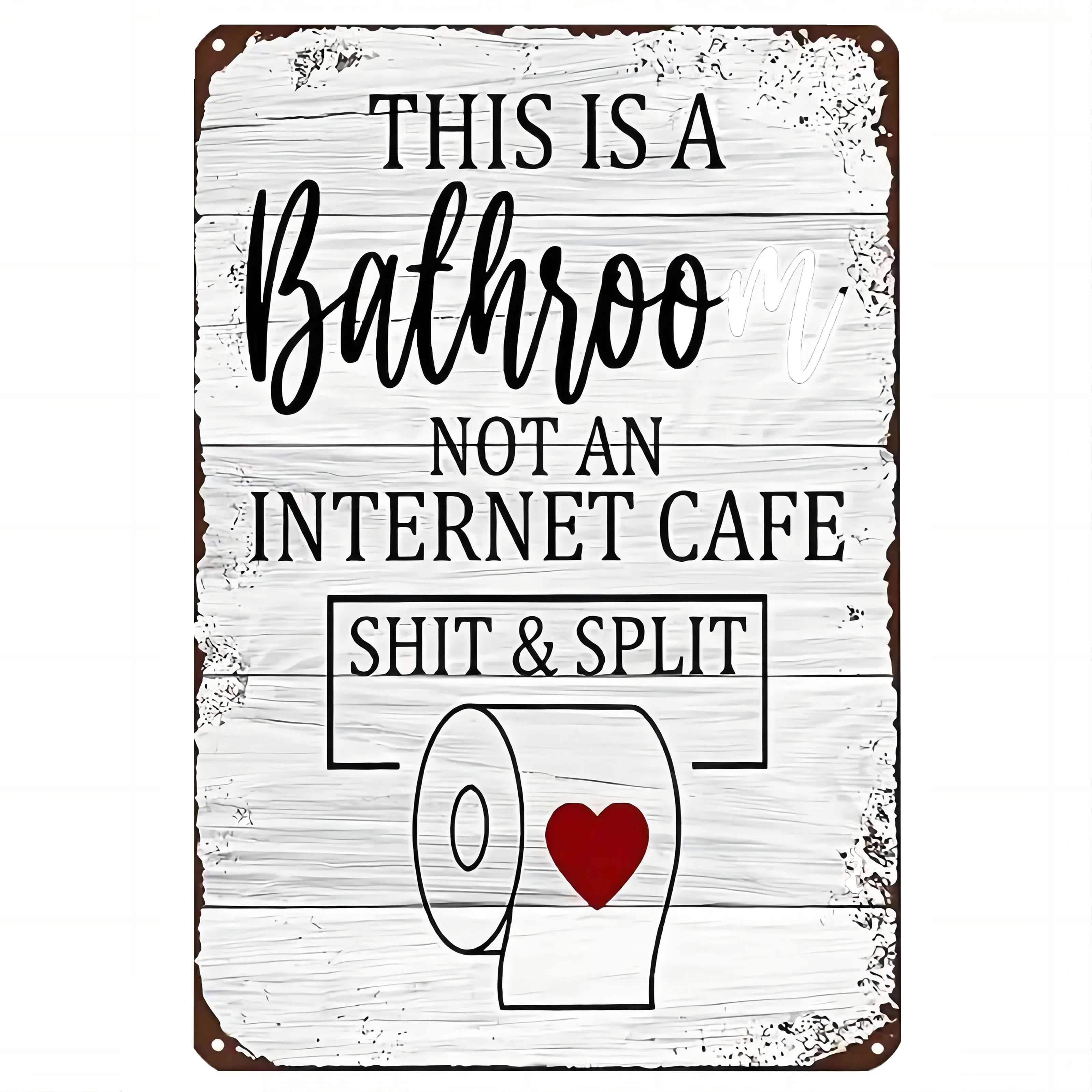 Funny Word Bathroom Decor Wari – Vintage Collectible Signs Bewertung und Preis