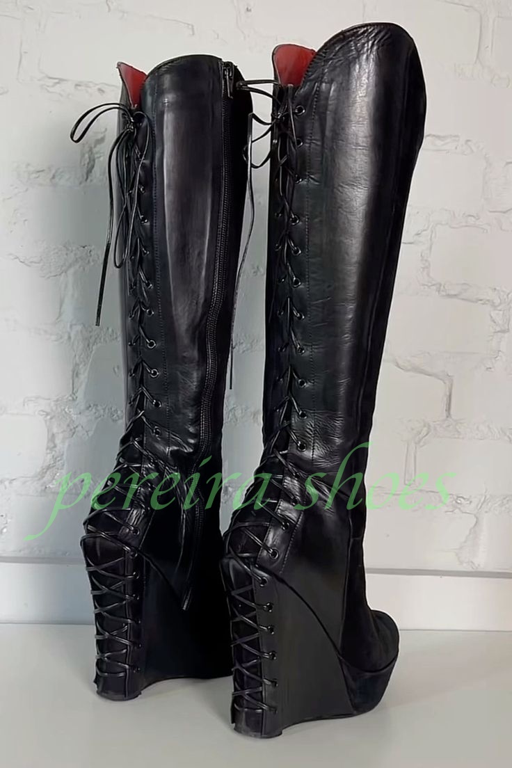 Lady Black Platform Wedges Hee – Vintage Zipper Bewertung und Preis