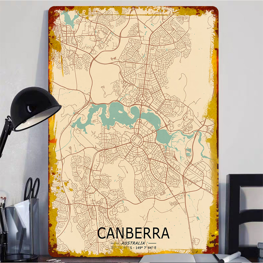 Canberra Australia City Map Me – Canberra Vintage & Collectible Centre Reviews Bewertung und Preis