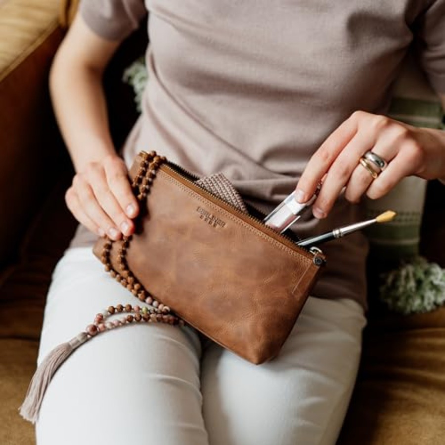 Vintage Genuine Leather Makeup – Vintage Zipper Bewertung und Preis