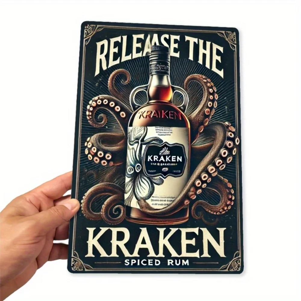 Vintage Kraken Spiced Rum Meta – Vintage Collectible Signs Bewertung und Preis