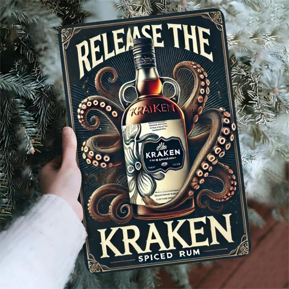 Vintage Kraken Spiced Rum Meta – Vintage Collectible Signs Bewertung und Preis