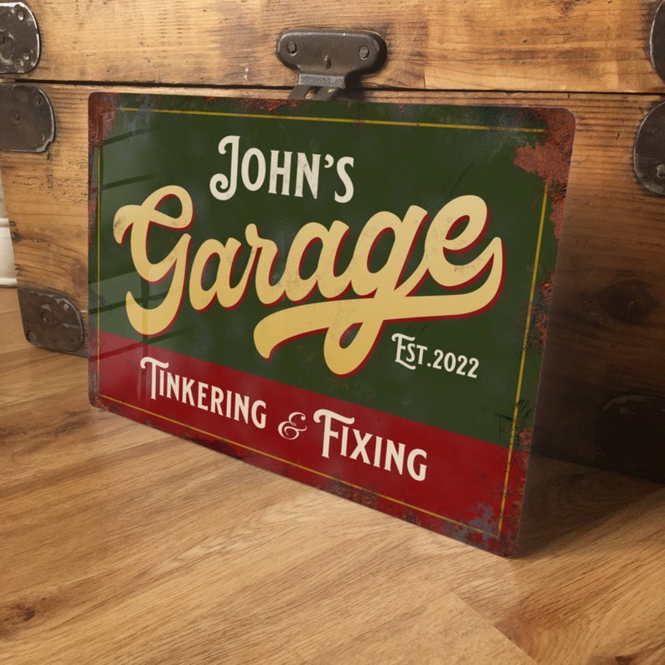 Custom Personalised Garage Met – Vintage Collectible Signs Bewertung und Preis