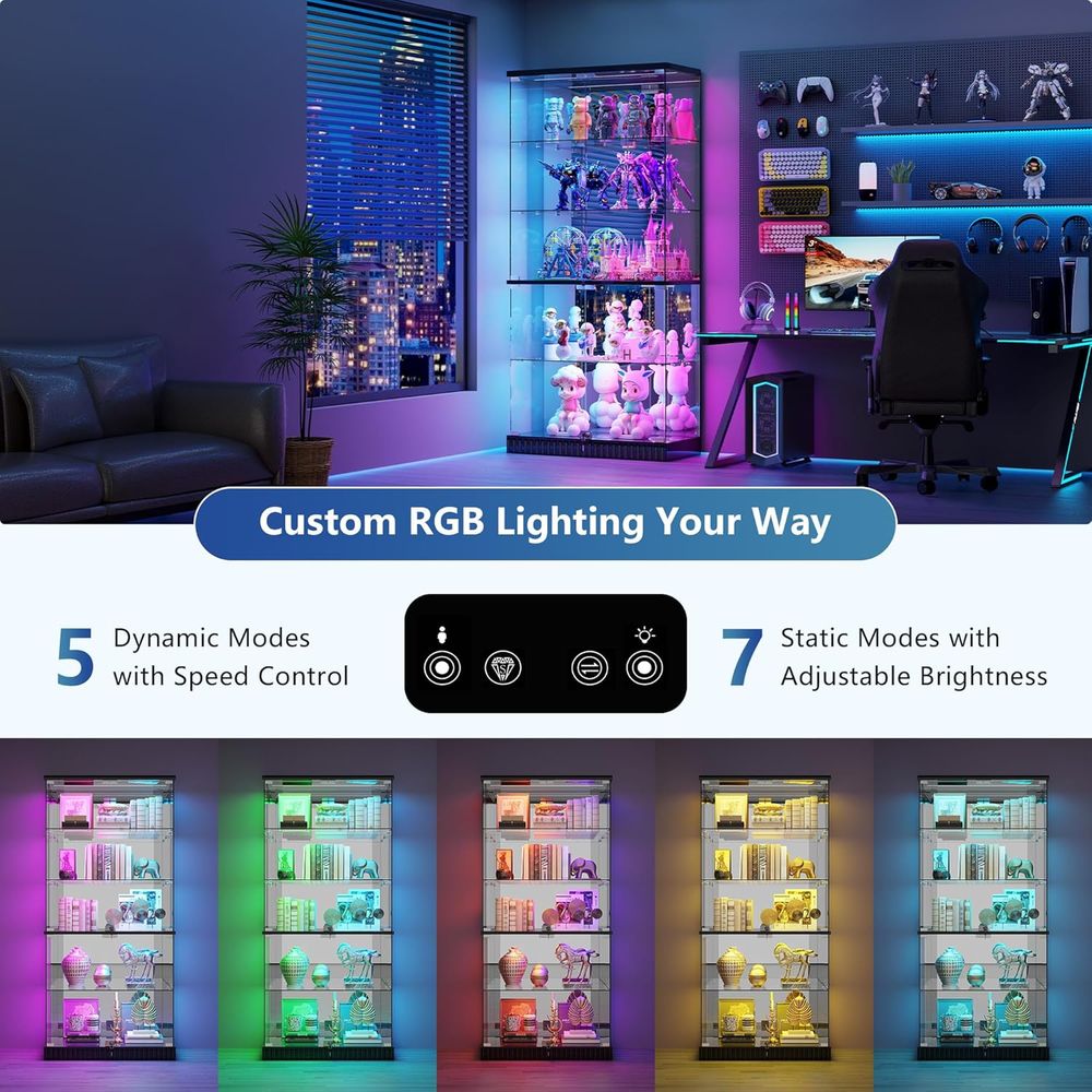 LED-Illuminated 5-Tier Lockabl – Collectible Collection Bewertung und Preis
