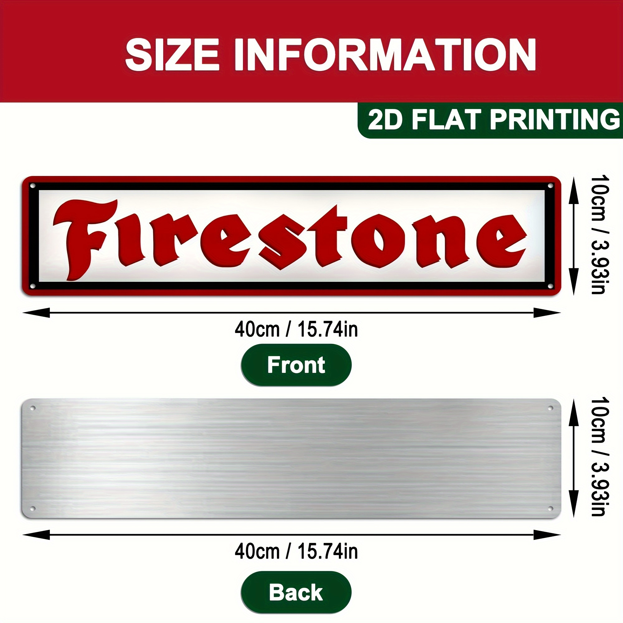 2D Flat, 2D Flat - Vintage Fir – Vintage Collectible Signs Bewertung und Preis