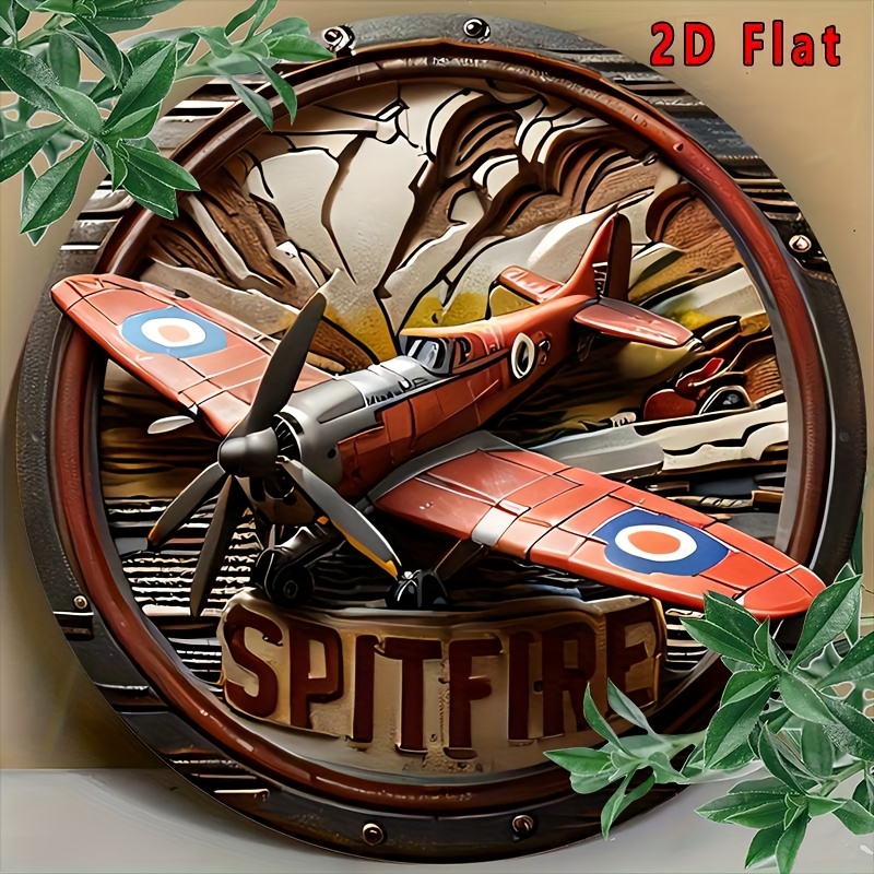 2D Flat - 1pc Vintage Spitfire – Vintage Collectible Signs Bewertung und Preis