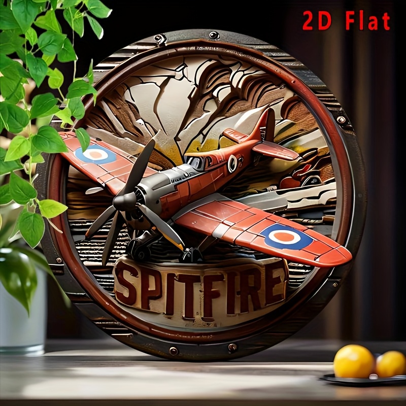 2D Flat - 1pc Vintage Spitfire – Vintage Collectible Signs Bewertung und Preis