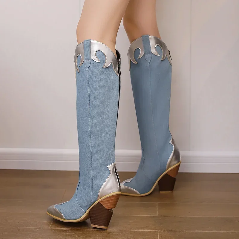 Big Size Western Women Knee Hi – Vintage Zipper Bewertung und Preis