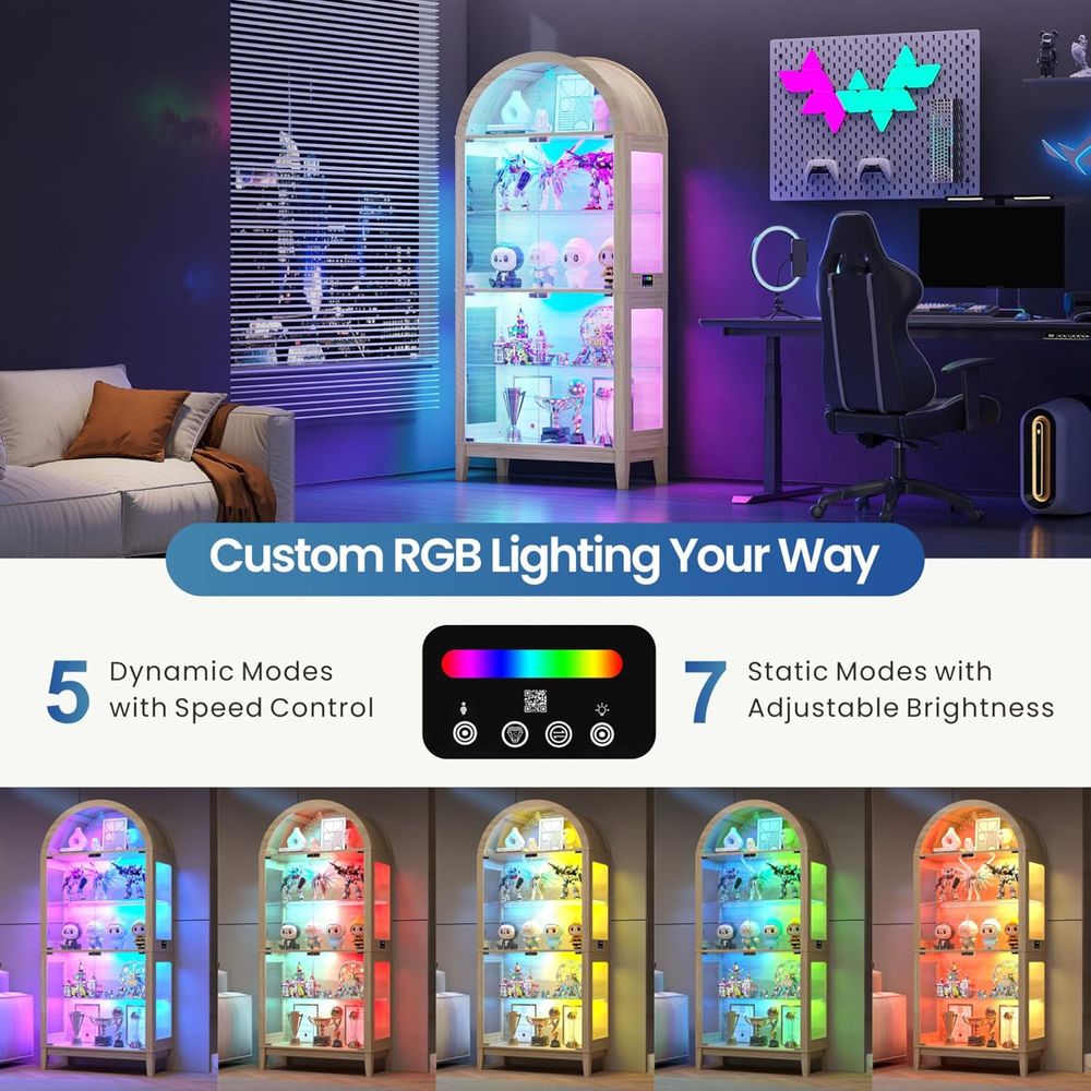 Illuminated Arched Display Cab – Collectible Collection Bewertung und Preis