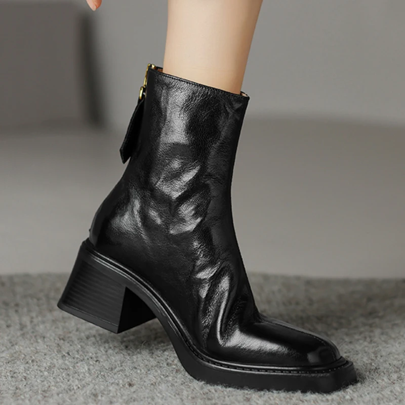 Autumn Vintage Thick Heel Wome – Vintage Zipper Bewertung und Preis
