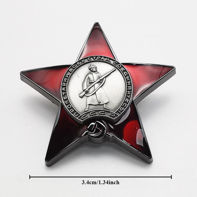 1Pc Red Star Badge Lapel Pins  – Vintage Collectible Classics Bewertung und Preis