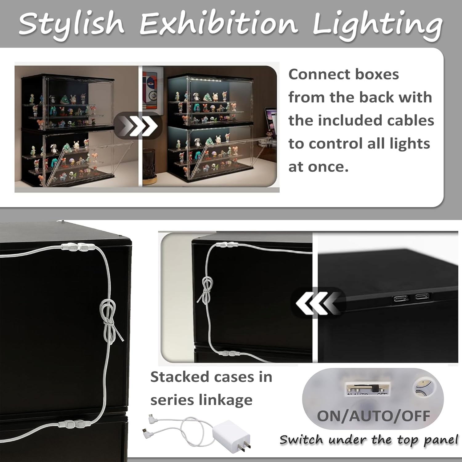 3-Tier Stackable LED Display C – Collectible Collection Bewertung und Preis